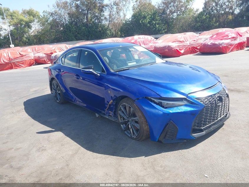 2025 Lexus Is 300 VIN JTHBA1D25S5135731 IAAI salvage auction — FRONT END, Salvage (California), sold $16,800 on 2026-09-10 (photo 1)