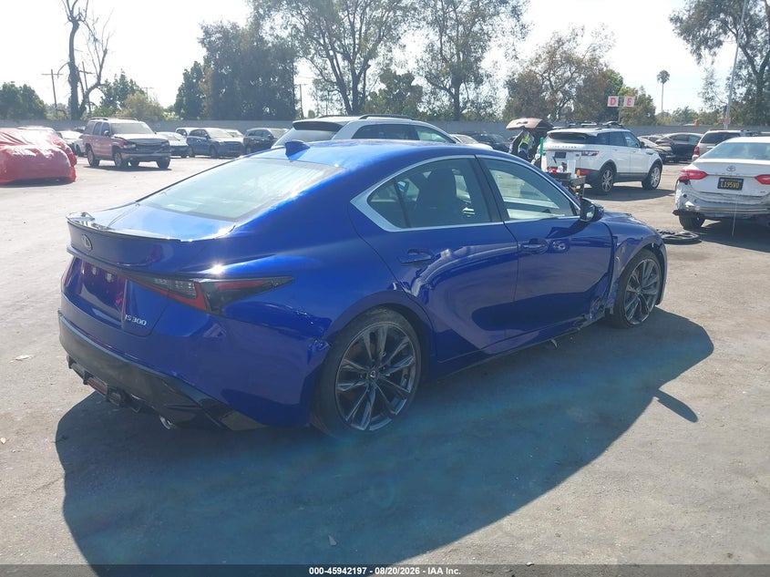 2025 Lexus Is 300 VIN JTHBA1D25S5135731 IAAI salvage auction — FRONT END, Salvage (California), sold $16,800 on 2026-09-10 (photo 4)