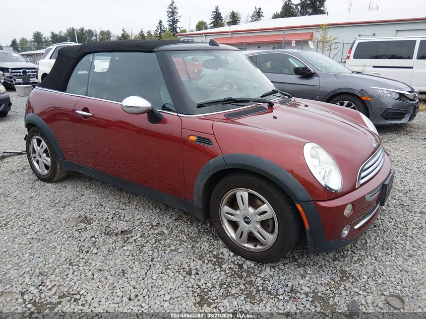 2007 Mini Cooper VIN WMWRF33587TG17296 IAAI salvage auction — REAR END, Bill Of Sale (Washington), sold $700 on 2026-09-07 (photo 1)