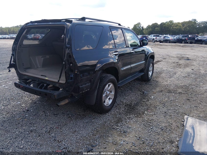 2007 Toyota 4runner VIN JTEZU14R678076873 IAAI salvage auction — REAR END, Clear (South Carolina), sold $3,250 on 2026-10-07 (photo 4)