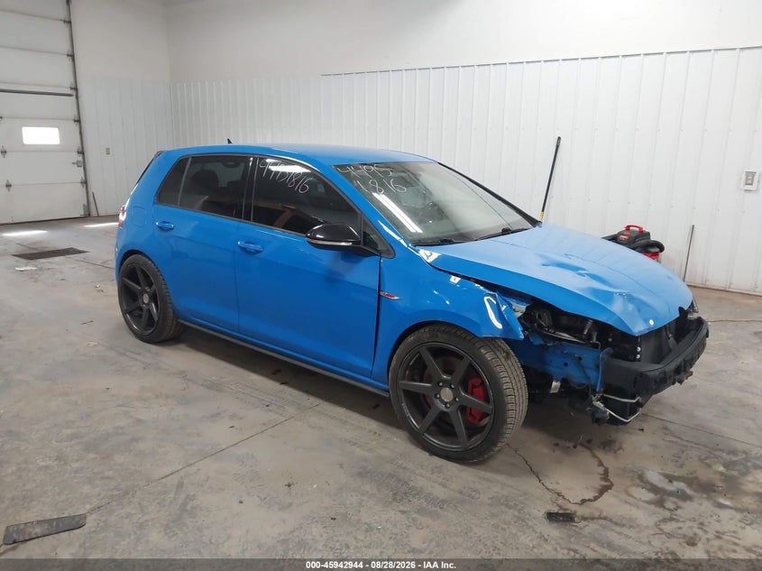 2019 Volkswagen Golf GTI VIN 3VW5T7AU1KM016678 — IAAI salvage auction photo