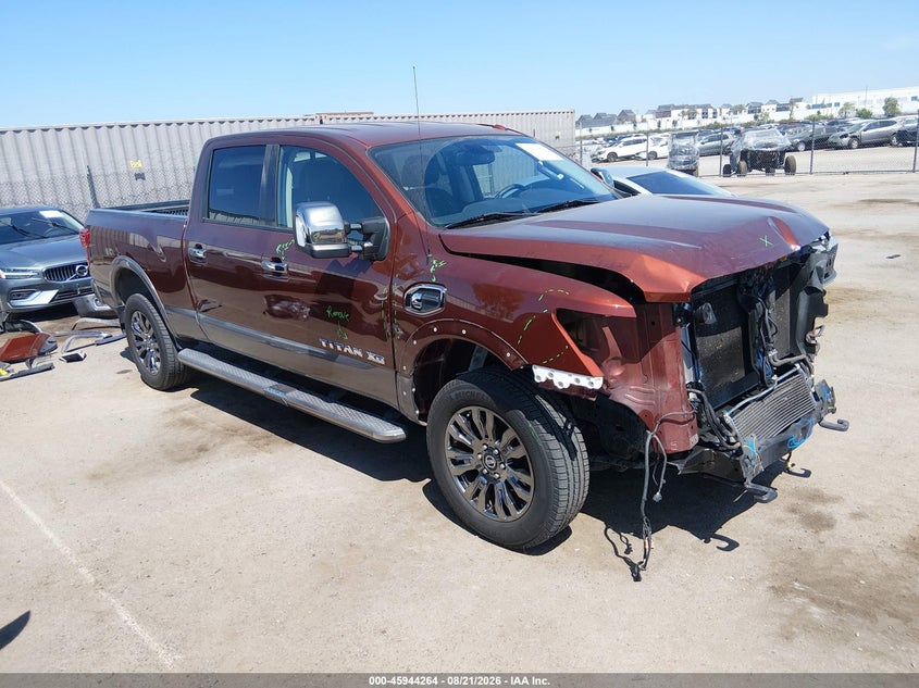 2016 Nissan TITAN VIN 1N6BA1F26GN509931 IAAI salvage auction — FRONT END, Salvage (California), sold $9,850 on 2026-09-11 (photo 1)