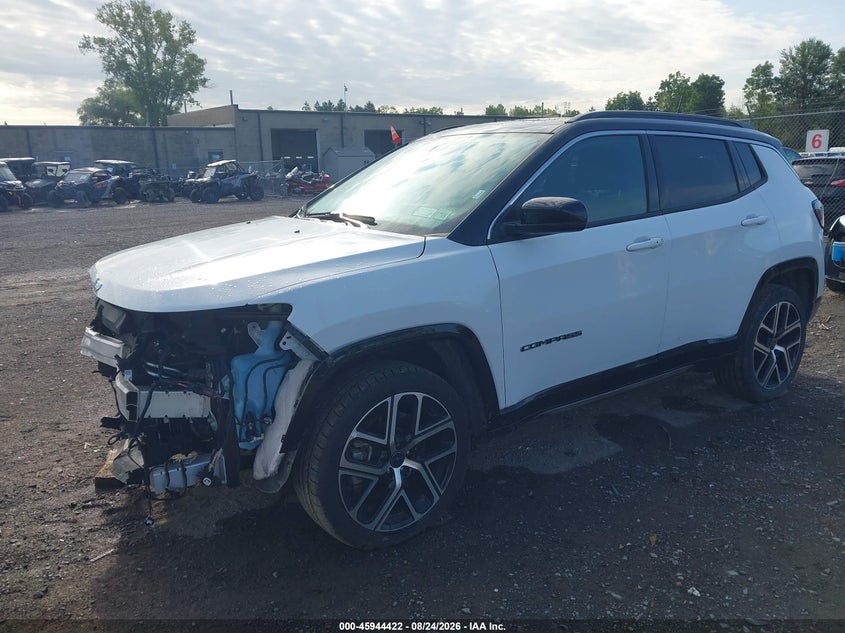2025 Jeep Compass VIN 3C4NJDCN4ST594115 IAAI salvage auction — FRONT END, Enterprise Vehicles Clear Only (New York), sold $11,600 on 2026-08-30 (photo 2)