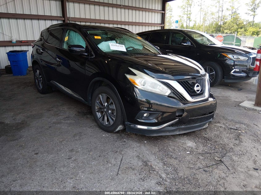 2016 Nissan Murano VIN 5N1AZ2MH6GN132629 IAAI salvage auction — BIO HAZARD, Rebuildable (Florida), sold $25 on 2026-09-10 (photo 1)