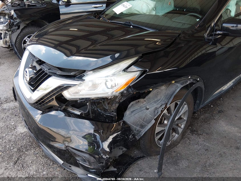 2016 Nissan Murano VIN 5N1AZ2MH6GN132629 IAAI salvage auction — BIO HAZARD, Rebuildable (Florida), sold $25 on 2026-09-10 (photo 6)