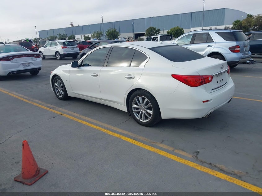 2015 Infiniti Q50 VIN JN1BV7AP5FM352882 IAAI salvage auction — THEFT, Salvage (California), sold $3,500 on 2026-09-09 (photo 3)