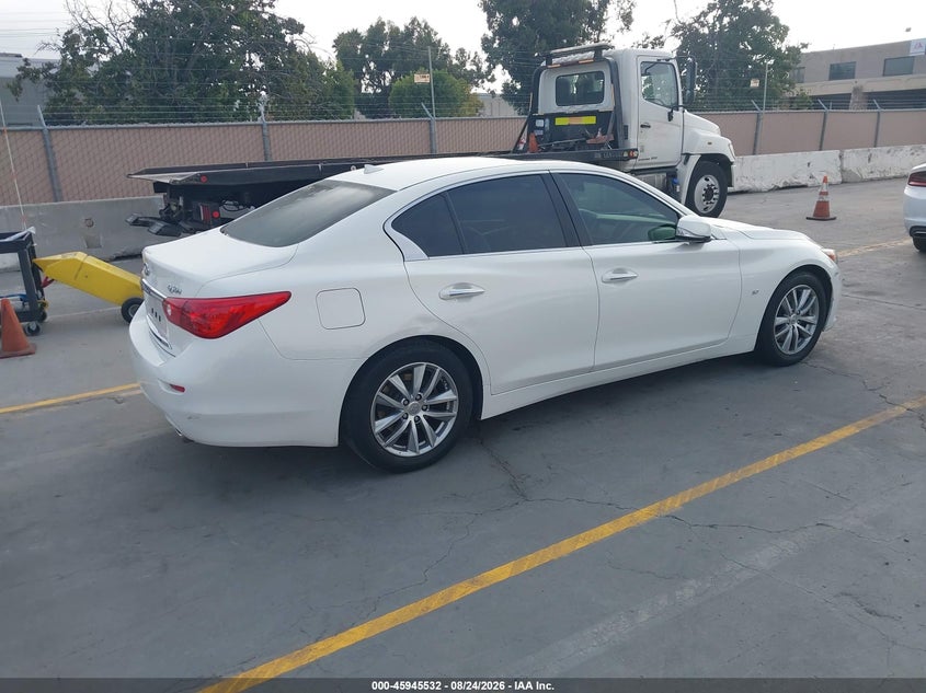 2015 Infiniti Q50 VIN JN1BV7AP5FM352882 IAAI salvage auction — THEFT, Salvage (California), sold $3,500 on 2026-09-09 (photo 4)