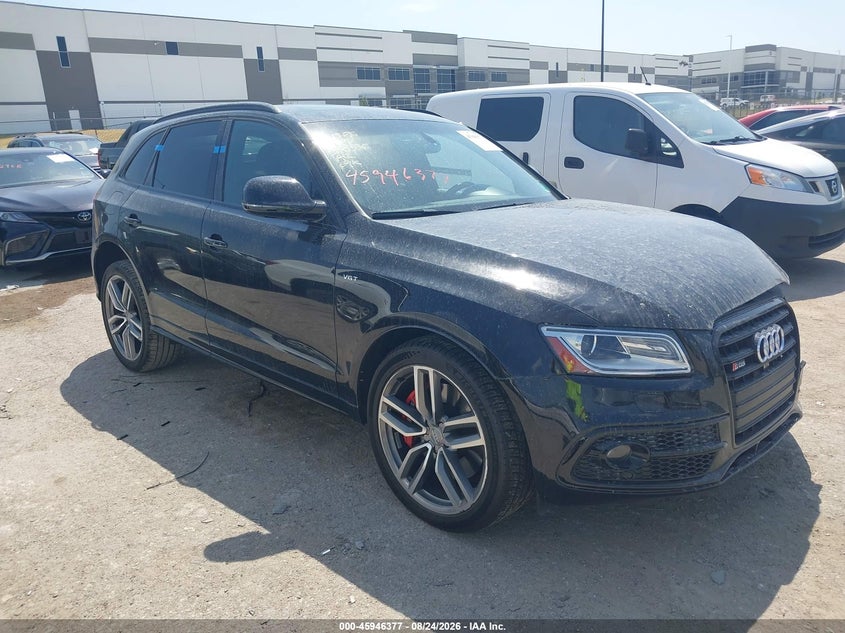 2016 Audi Sq5 VIN WA1CCBFP8GA044475 IAAI salvage auction — FRONT END, Wait Title, sold $3,300 on 2026-09-26 (photo 1)