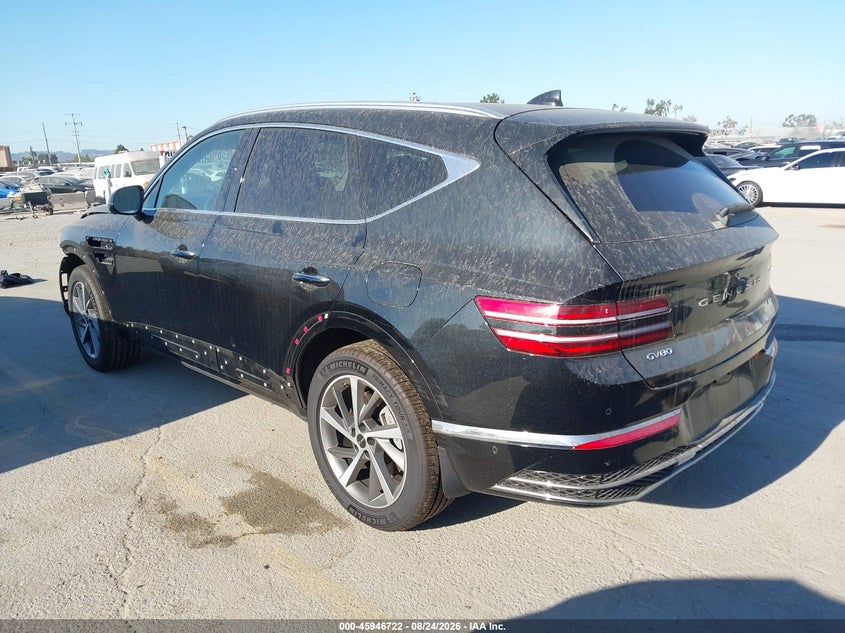 2026 Genesis Gv80 VIN KMUHBESB6TU321611 IAAI salvage auction — RIGHT FRONT, Salvage Title, sold $22,225 on 2026-09-16 (photo 3)