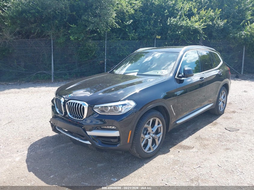 2020 BMW X3 VIN 5UXTY5C01L9B65233 IAAI salvage auction — RIGHT FRONT, Wait Title, sold $9,900 on 2026-09-10 (photo 2)