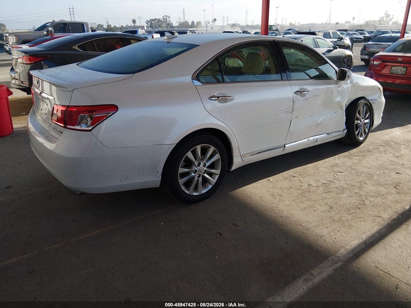 2012 Lexus ES VIN JTHBK1EG0C2513013 IAAI salvage auction — RIGHT SIDE, Salvage (California), sold $3,850 on 2026-09-05 (photo 4)