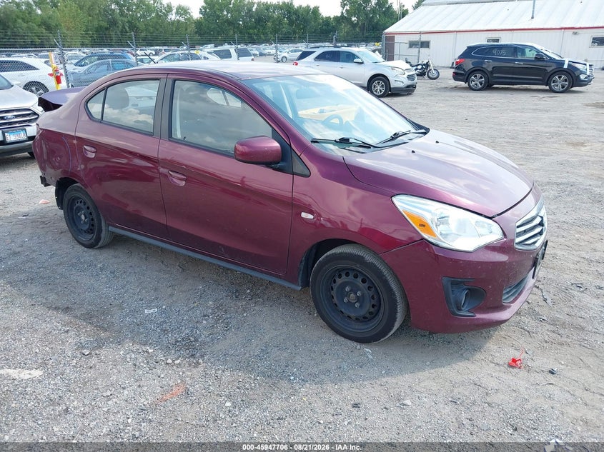 2019 Mitsubishi Mirage VIN ML32F3FJ8KHF08218 IAAI salvage auction — Rear, Salvage, sold $1,550 on 2026-10-19 (photo 1)