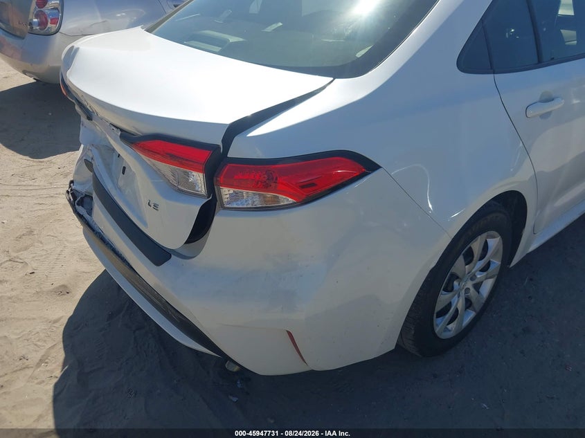 2021 Toyota Corolla VIN JTDEPMAE1MJ155658 IAAI salvage auction — FRONT & REAR, Salvage (California), sold $25 on 2026-09-28 (photo 6)