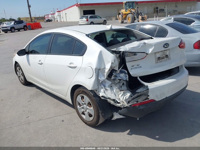 2016 Kia Forte VIN KNAFX4A65G5497167 IAAI salvage auction — NORMAL WEAR, Wait Title, sold $125 on 2026-08-31 (photo 3)