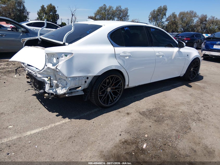 2016 Lexus Gs VIN JTHBZ1BL3GA004753 IAAI salvage auction — RIGHT REAR, Salvage (California), sold $10,375 on 2026-08-29 (photo 4)