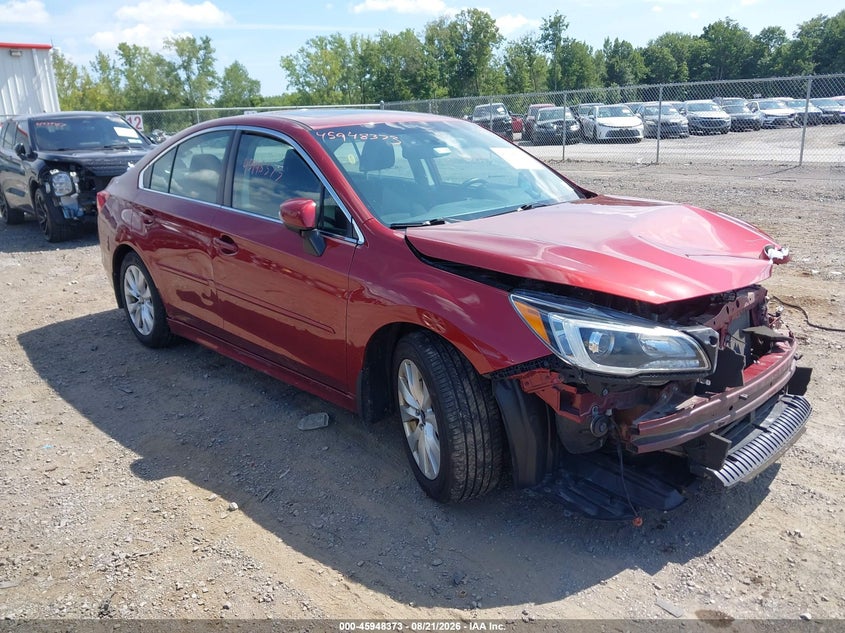 2016 Subaru LEGACY VIN 4S3BNAH65G3002697 IAAI salvage auction — FRONT END, Wait Title, sold $2,500 on 2026-09-15 (photo 1)