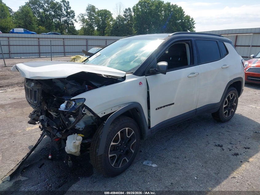 2020 Jeep Compass VIN 3C4NJDDB2LT126647 IAAI salvage auction — FRONT END, Wait Title, sold $300 on 2026-10-22 (photo 2)