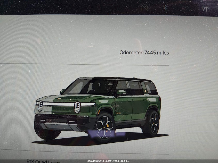 2024 Rivian R1s VIN 7PDSGABA4RN039327 IAAI salvage auction — FRONT END, Wait Title, sold $17,200 on 2026-09-08 (photo 7)