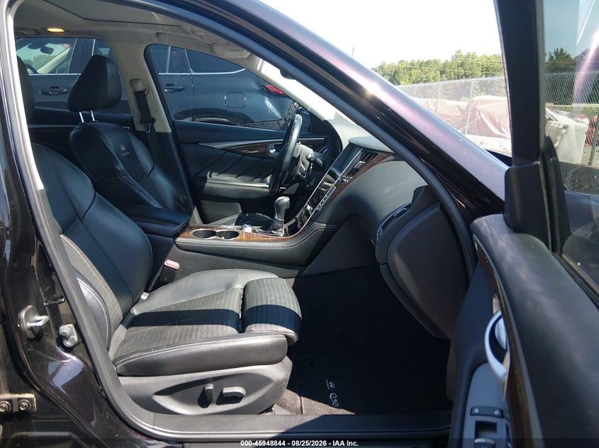 2014 Infiniti Q50 VIN JN1BV7AP1EM671324 IAAI salvage auction — LEFT FRONT, Salvage (North Carolina), sold $1,500 on 2026-09-16 (photo 5)