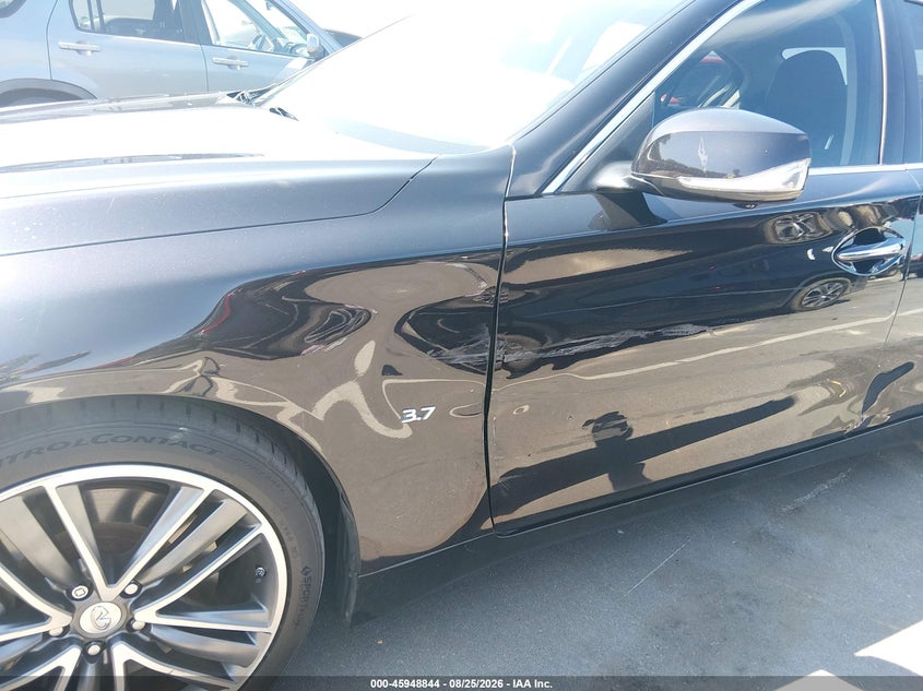 2014 Infiniti Q50 VIN JN1BV7AP1EM671324 IAAI salvage auction — LEFT FRONT, Salvage (North Carolina), sold $1,500 on 2026-09-16 (photo 6)