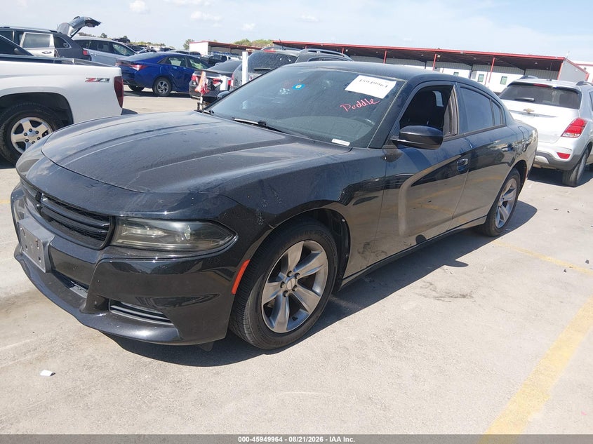 2015 Dodge Charger VIN 2C3CDXHG6FH832012 IAAI salvage auction — NORMAL WEAR, Clear (Texas), sold $750 on 2026-08-28 (photo 2)