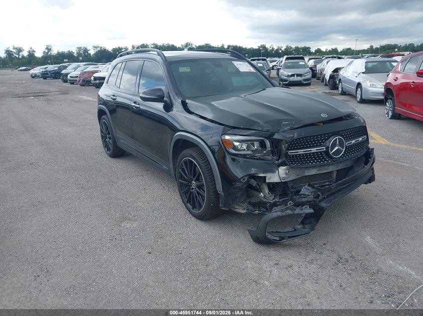 2021 Mercedes-Benz GLB-Class VIN W1N4M4GBXMW090144 IAAI salvage auction — FRONT END, Salvage (Louisiana), sold $7,975 on 2026-10-06 (photo 1)