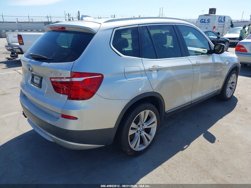 2012 BMW X3 VIN 5UXWX7C51CL889625 IAAI salvage auction — NORMAL WEAR, Clear - Dealer Only (California), sold $0 on 2026-09-26 (photo 4)