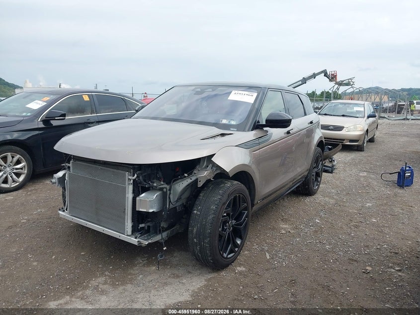 2021 Land rover Range rover evoque VIN SALZT2FX2MH138198 IAAI salvage auction — FRONT END, Salvage (Pennsylvania), sold $8,050 on 2026-09-08 (photo 2)