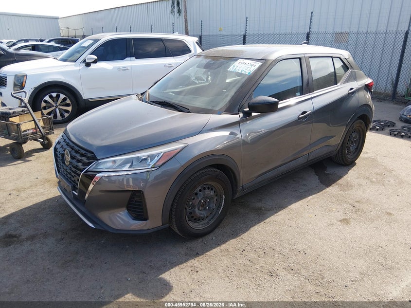 2021 Nissan Kicks VIN 3N1CP5BV1ML523635 IAAI salvage auction — REAR END, Salvage Title, sold $3,700 on 2026-10-04 (photo 2)