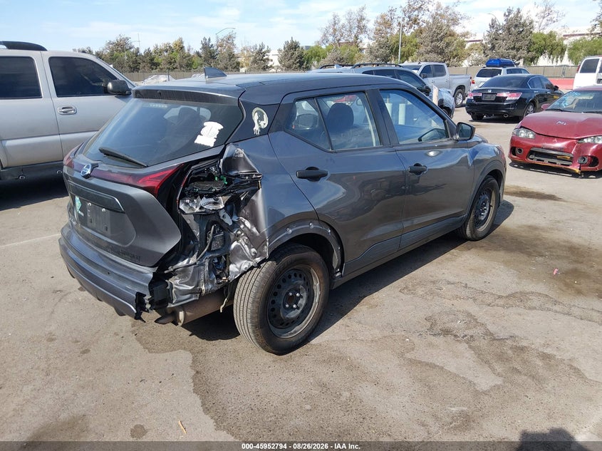 2021 Nissan Kicks VIN 3N1CP5BV1ML523635 IAAI salvage auction — REAR END, Salvage Title, sold $3,700 on 2026-10-04 (photo 4)