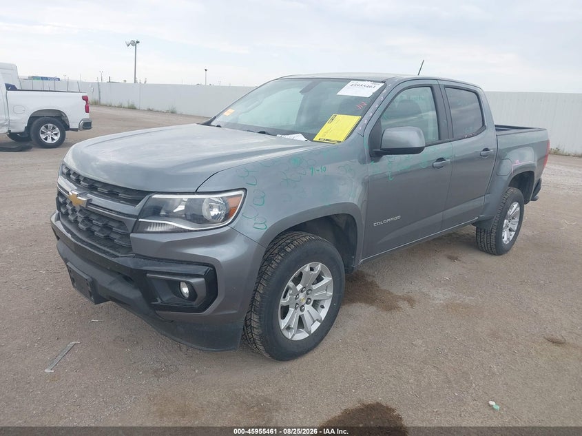 2022 Chevrolet Colorado VIN 1GCGSCEN9N1151869 IAAI salvage auction — HAIL, Wait Title, sold $10,500 on 2026-10-01 (photo 2)