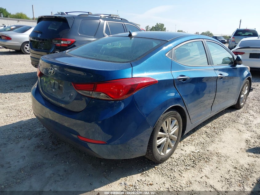 2016 Hyundai Elantra VIN KMHDH4AE0GU522458 IAAI salvage auction — NORMAL WEAR, Original (Ohio), sold $800 on 2026-09-02 (photo 4)
