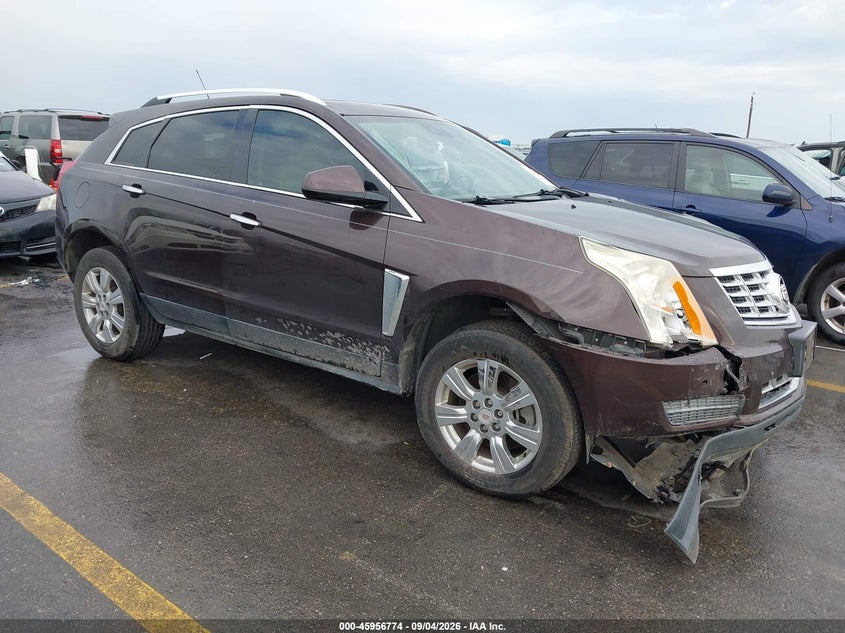 2015 Cadillac Srx VIN 3GYFNBE35FS597538 IAAI salvage auction — FRONT & REAR, Salvage Title, sold $300 on 2026-10-08 (photo 1)