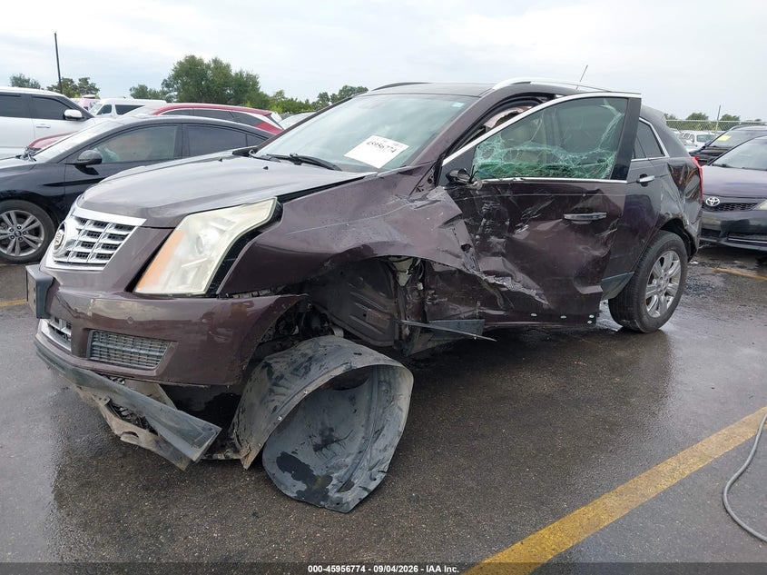 2015 Cadillac Srx VIN 3GYFNBE35FS597538 IAAI salvage auction — FRONT & REAR, Salvage Title, sold $300 on 2026-10-08 (photo 2)