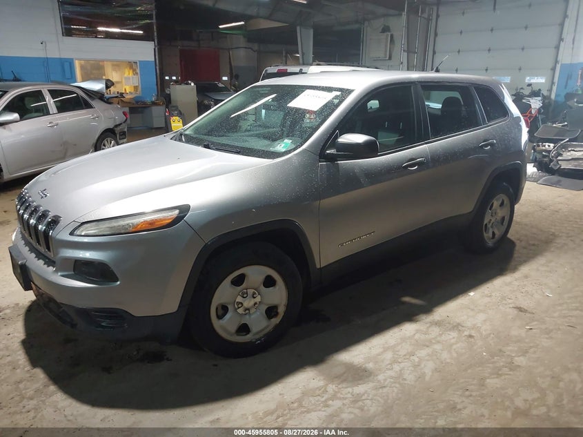 2014 Jeep Cherokee VIN 1C4PJLAB2EW170524 IAAI salvage auction — NORMAL WEAR, Clear (New Jersey), sold $1,675 on 2026-09-08 (photo 2)