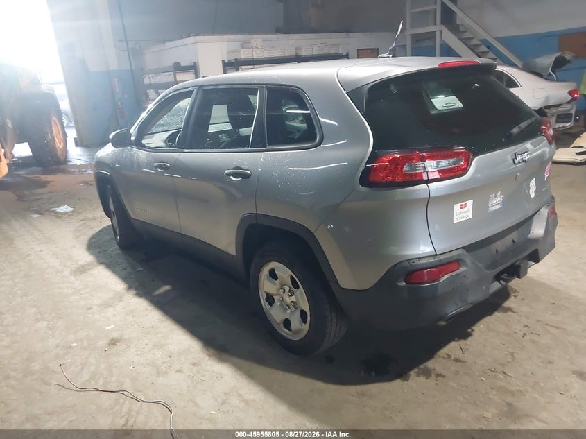 2014 Jeep Cherokee VIN 1C4PJLAB2EW170524 IAAI salvage auction — NORMAL WEAR, Clear (New Jersey), sold $1,675 on 2026-09-08 (photo 3)
