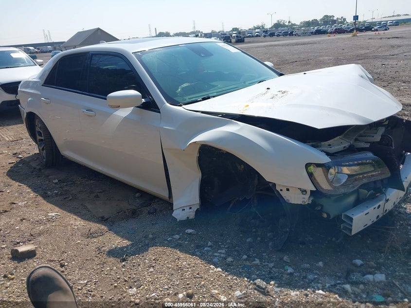 2018 Chrysler 300 VIN 2C3CCABG6JH117684 IAAI salvage auction — FRONT & REAR, Clear (Indiana), sold $1,150 on 2026-10-08 (photo 1)