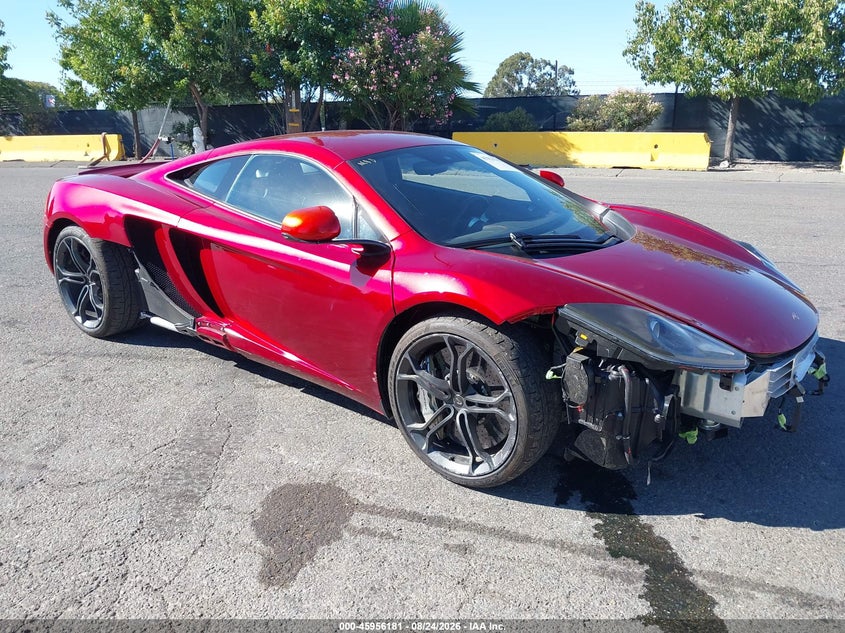 2013 Mclaren Mp4-12c VIN SBM11AAA9DW001835 IAAI salvage auction — UNDERCARRIAGE, Salvage (California), sold $45,600 on 2026-09-10 (photo 1)