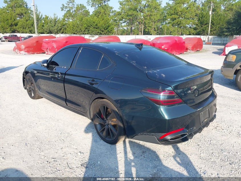 2022 Genesis G70 VIN KMTG54TE6NU096264 IAAI salvage auction — LEFT FRONT, Rebuildable (Florida), sold $12,000 on 2026-09-10 (photo 3)