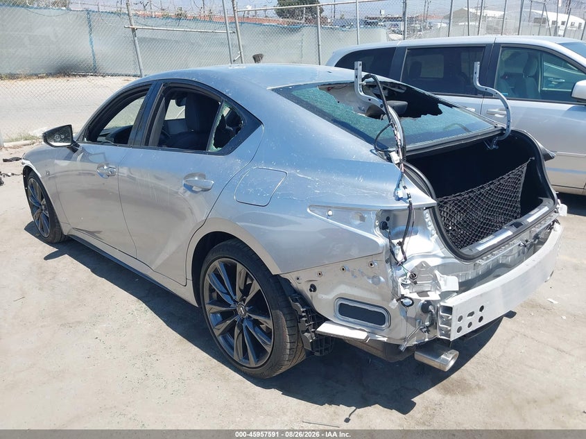 2025 Lexus Is VIN JTHGZ1B22S5092063 IAAI salvage auction — STRIPPED, Wait Title, sold $14,450 on 2026-10-15 (photo 3)
