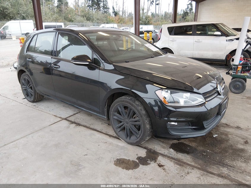 2016 Volkswagen Golf VIN 3VW217AU6GM035615 IAAI salvage auction — MECHANICAL, Wait Title, sold $825 on 2026-10-03 (photo 1)