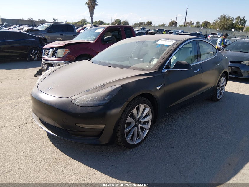 2018 Tesla Model 3 VIN 5YJ3E1EB3JF188417 IAAI salvage auction — REAR END, Salvage Title, sold $10,650 on 2026-09-16 (photo 2)