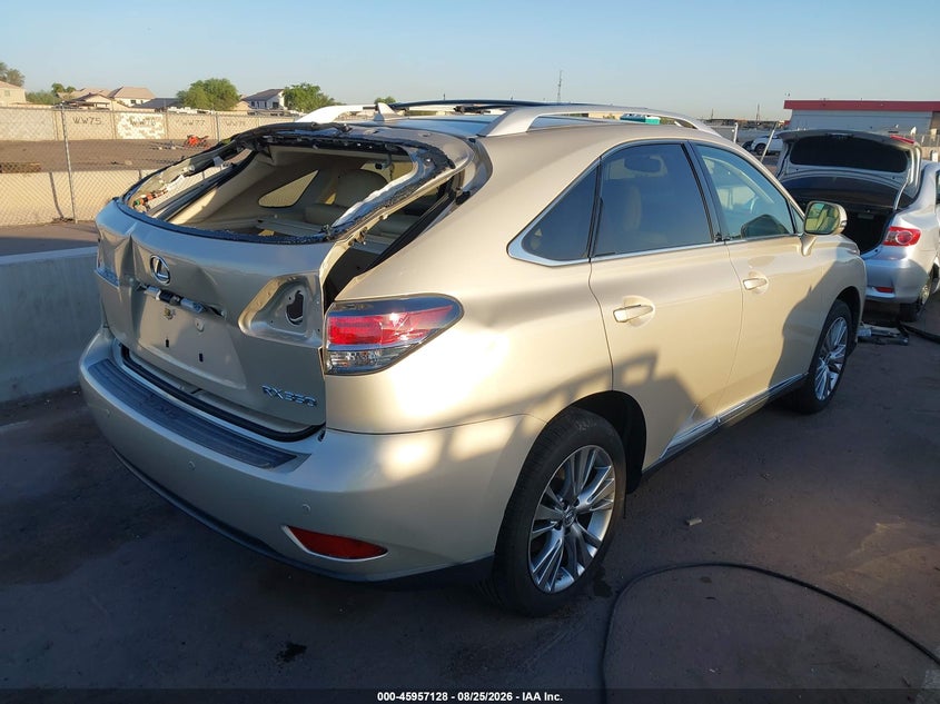 2013 Lexus Rx VIN 2T2BK1BA1DC212010 IAAI salvage auction — FRONT END, Salvage (Arizona), sold $7,100 on 2026-08-30 (photo 4)