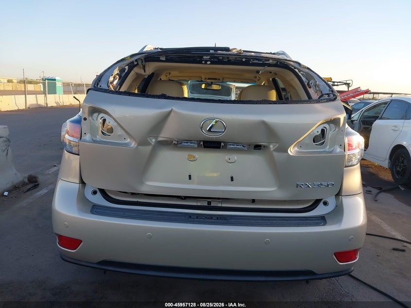 2013 Lexus Rx VIN 2T2BK1BA1DC212010 IAAI salvage auction — FRONT END, Salvage (Arizona), sold $7,100 on 2026-08-30 (photo 6)