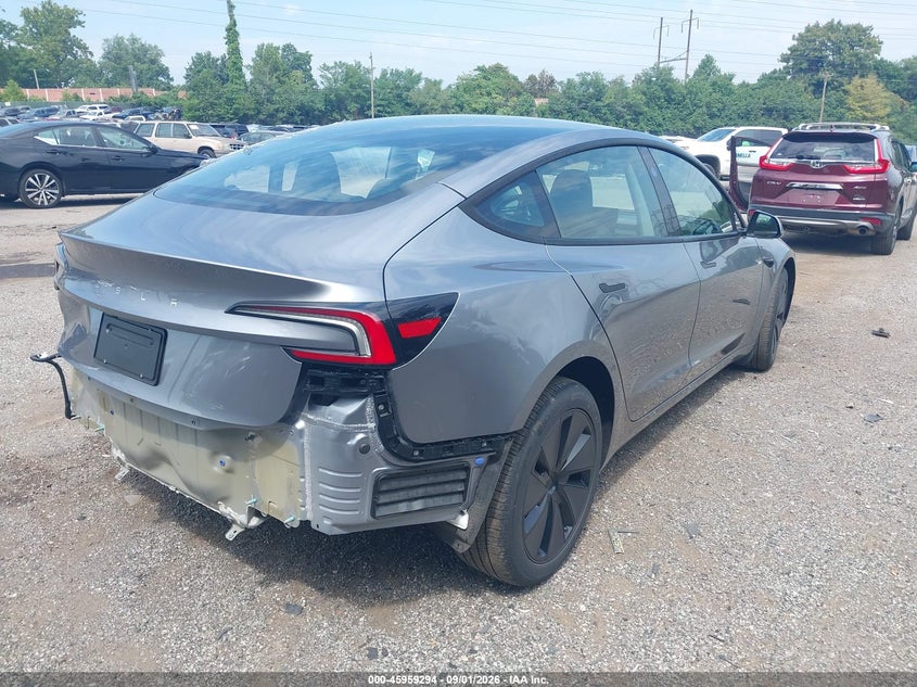 2025 Tesla Model 3 VIN 5YJ3E1EA2SF071131 IAAI salvage auction — LEFT SIDE, Salvage Title, sold $20,700 on 2026-09-25 (photo 4)