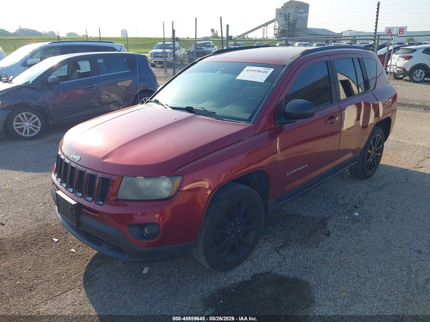 2012 Jeep Compass VIN 1C4NJCEB5CD678187 IAAI salvage auction — NORMAL WEAR, Clear (Illinois), sold $725 on 2026-09-04 (photo 2)
