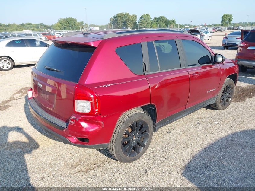 2012 Jeep Compass VIN 1C4NJCEB5CD678187 IAAI salvage auction — NORMAL WEAR, Clear (Illinois), sold $725 on 2026-09-04 (photo 4)