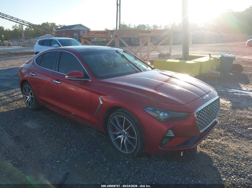 2020 Genesis G70 VIN KMTG74LEXLU063663 IAAI salvage auction — UNKNOWN, Clear (North Carolina), sold $6,500 on 2026-09-25 (photo 1)