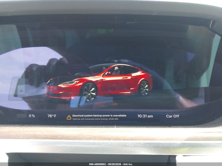 2023 Tesla Model s VIN 5YJSA1E57PF500670 IAAI salvage auction — RIGHT FRONT, Salvage Title, sold $31,200 on 2026-09-23 (photo 7)