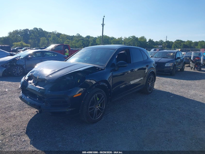 2022 Porsche Cayenne VIN WP1AE2AY4NDA26038 IAAI salvage auction — FRONT & REAR, Salvage Title, sold $18,875 on 2026-10-12 (photo 2)